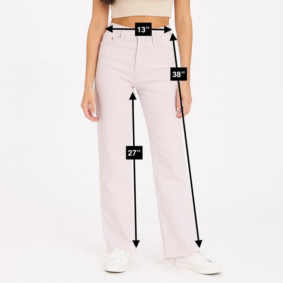 Mother Jeans The Tomcat Ankle Dunked In Trouble Light Pink Size 26 - Picture 2 of 12